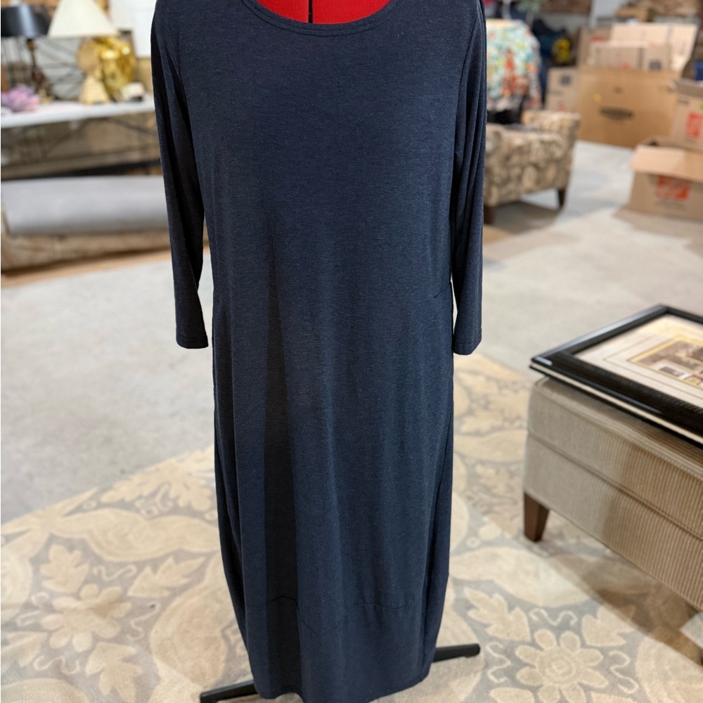 Elegant Navy Blue Women's Dress